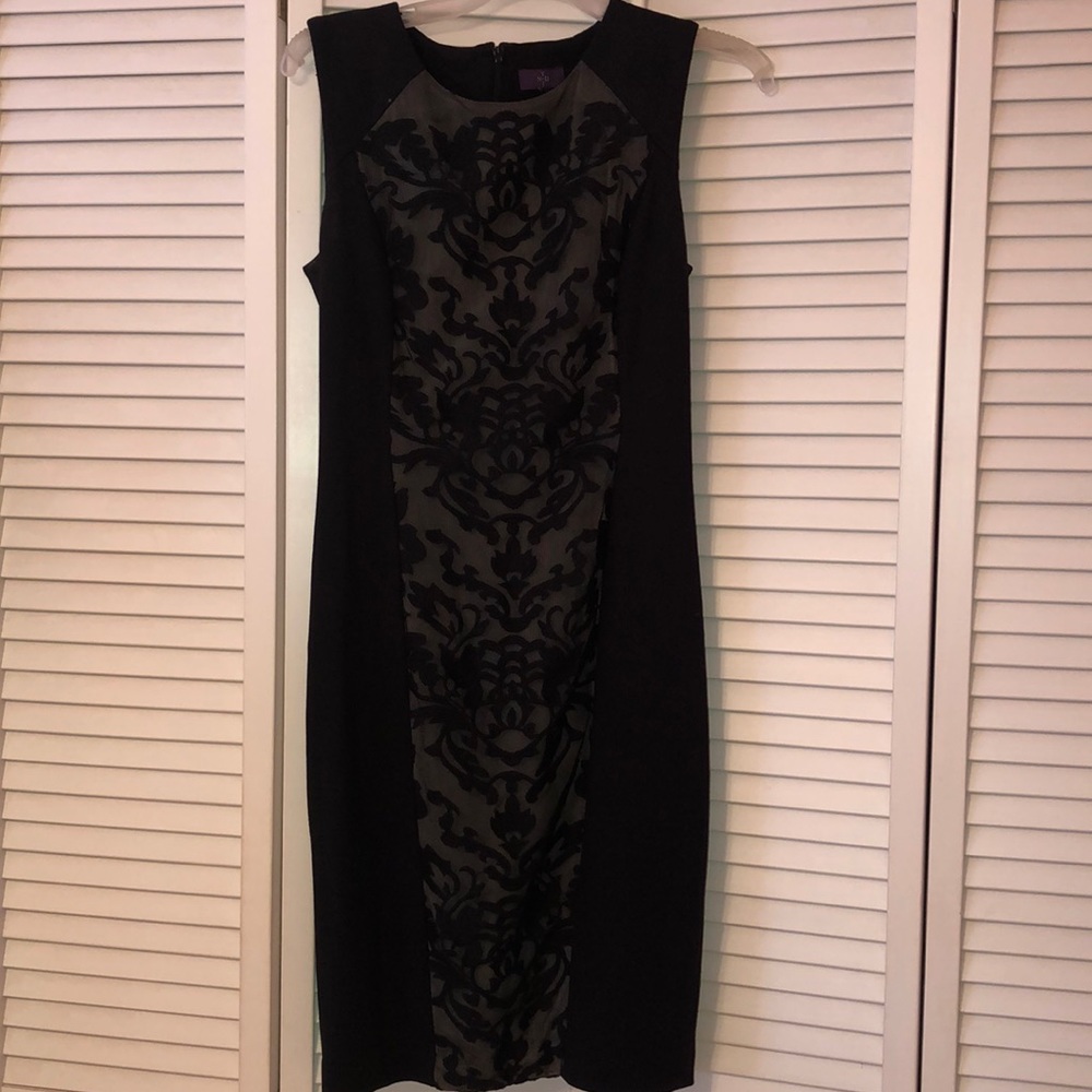NYDJ | Black/ Grey floral dress